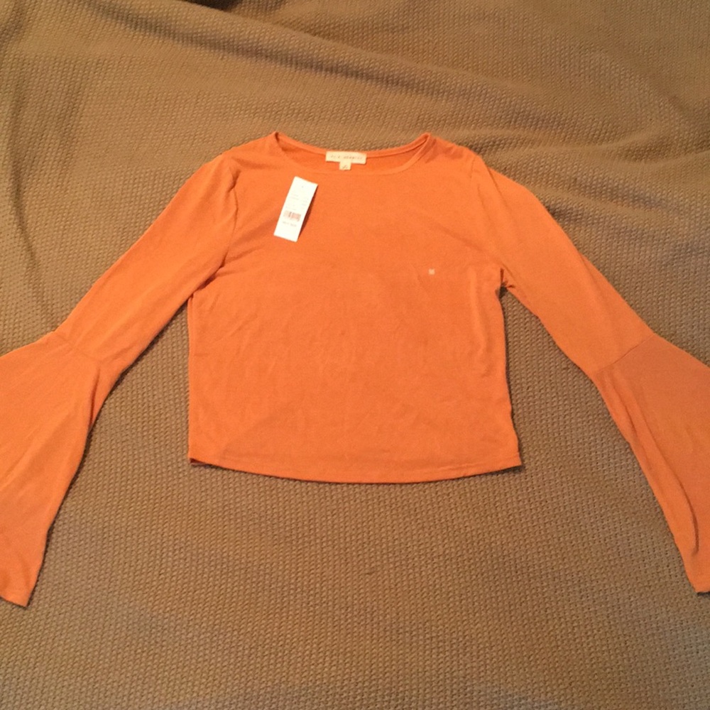 LA Hearts Cupro Bell Sleeve Top